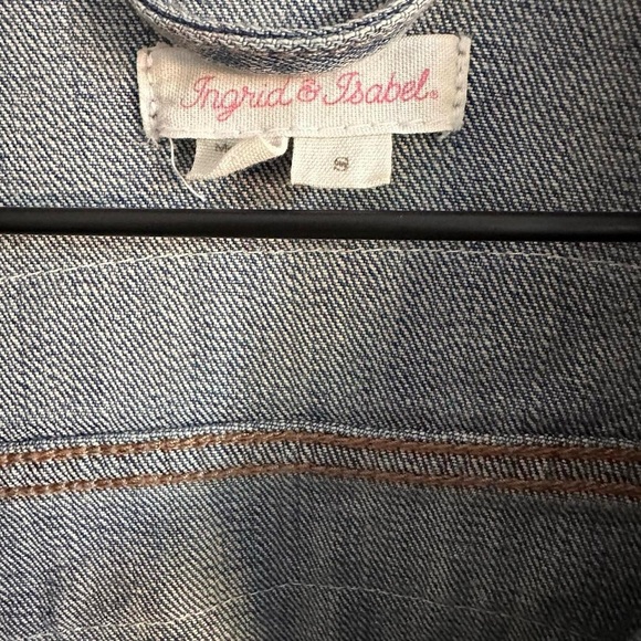 Ingrid & Isabel MAMA Blue Denim Jacket Small - Picture 7 of 8
